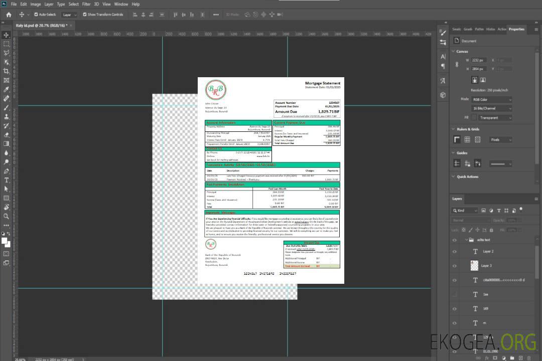 Burundi Banque de la République du Burundi relevé hypothécaire bancaire scr template Burundi Banque de la République du Burundi relevé hypothécaire bancaire scr template